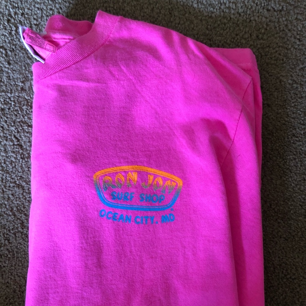 Neon Pink Ron Jon Surf Shop Long-Sleeve